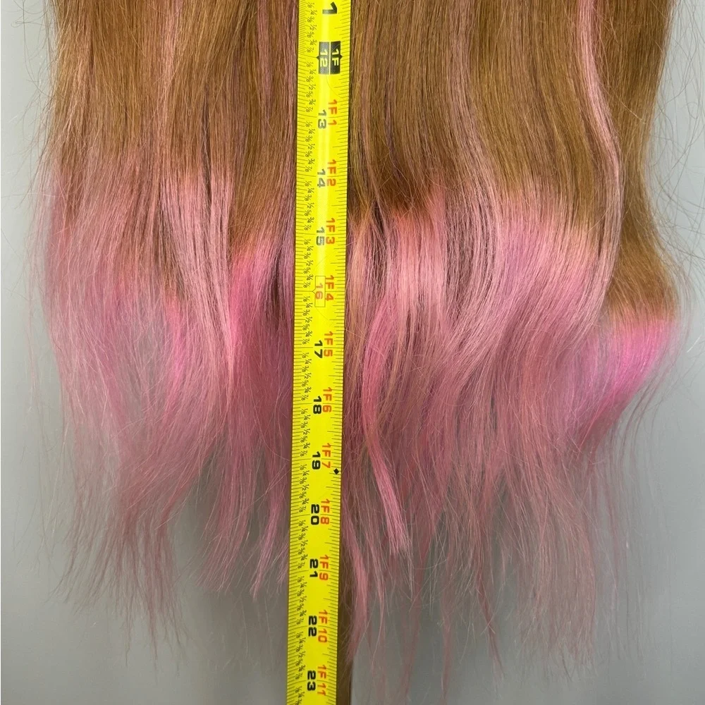 BELLAMI Brown and Pink Ombre Hair Extensions